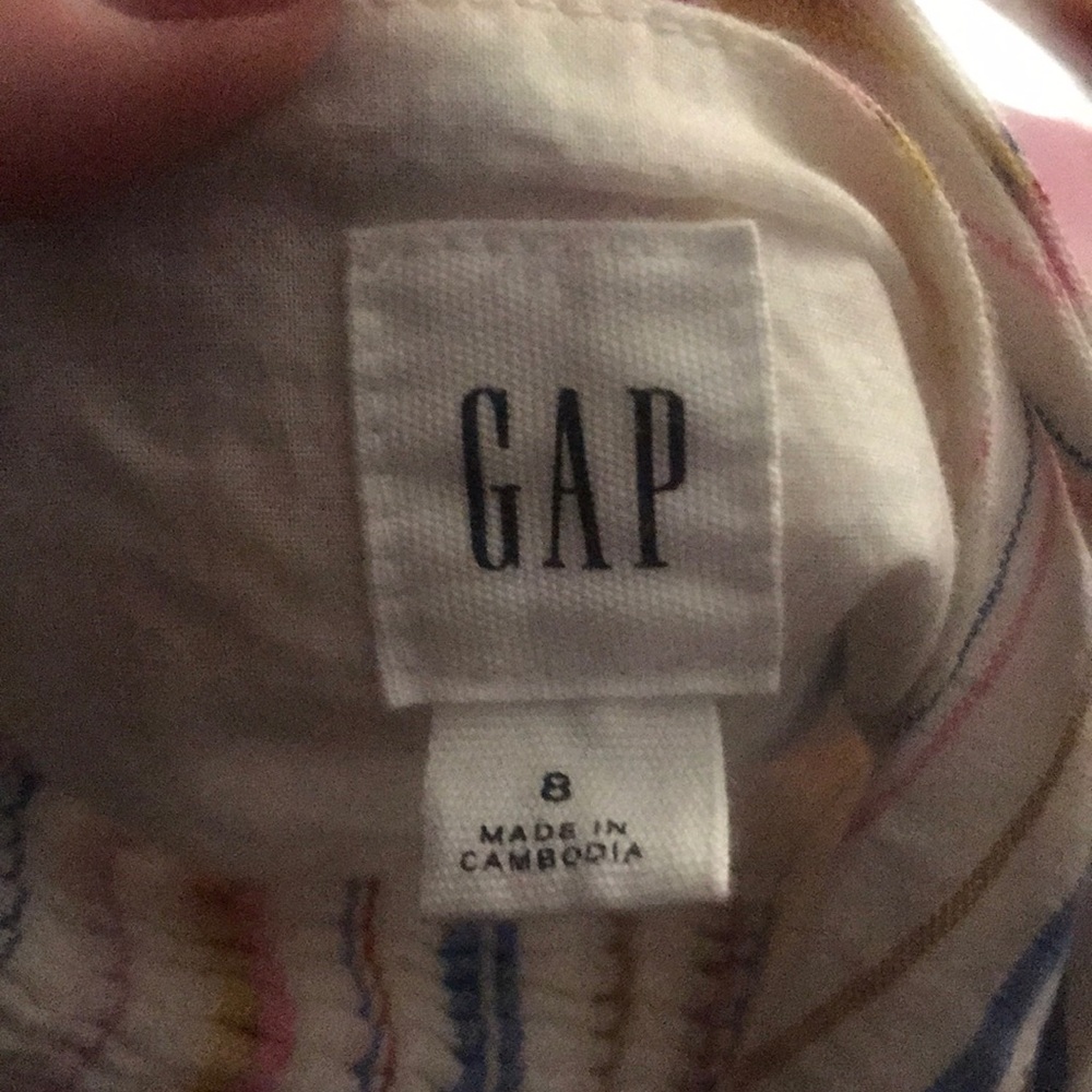 Gap multi stripe fit and flair dress size 8 - Picture 5 of 5